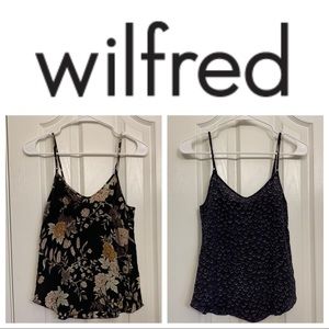 2 Aritizia Wilfred Silk Camis XXS